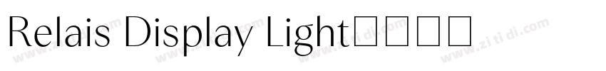 Relais Display Light字体转换